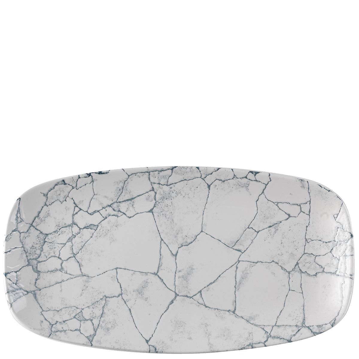 Piatto Oblungo 35,5 X 18,9 Cm Studio Prints Kintsugi Pearl Grey - Churchill