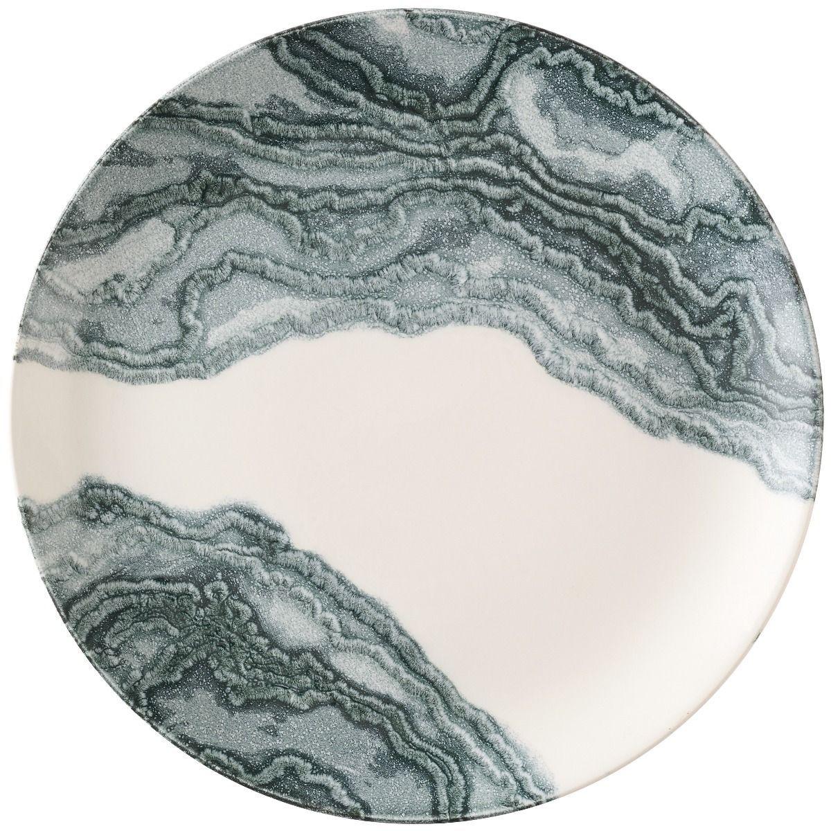 Piatto Piano 16,5 Cm Inked Collection Tide Black - Churchill