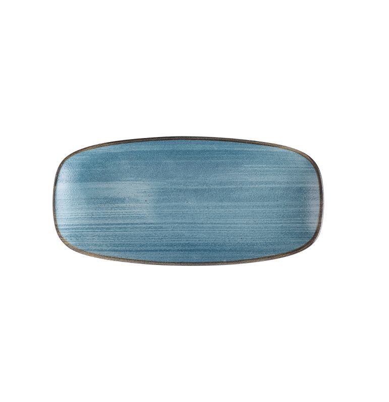 Piatto Oblungo 26,9 X 12,7 Cm Stonecast Raw Teal - Churchill