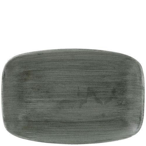 Piatto Oblungo 30 X 19,9 Cm Stonecast Patina Burnished Green - Churchill