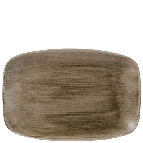 Piatto Oblungo 34,4 X 23,4 Cm Stonecast Patina Antique Taupe - Churchill