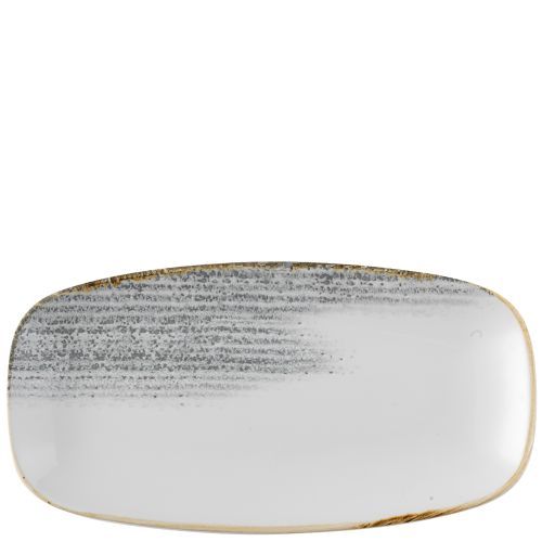 Piatto Oblungo 35,5 X 18,9 Cm Studio Prints Homespun Accents Jasper Grey - Churchill