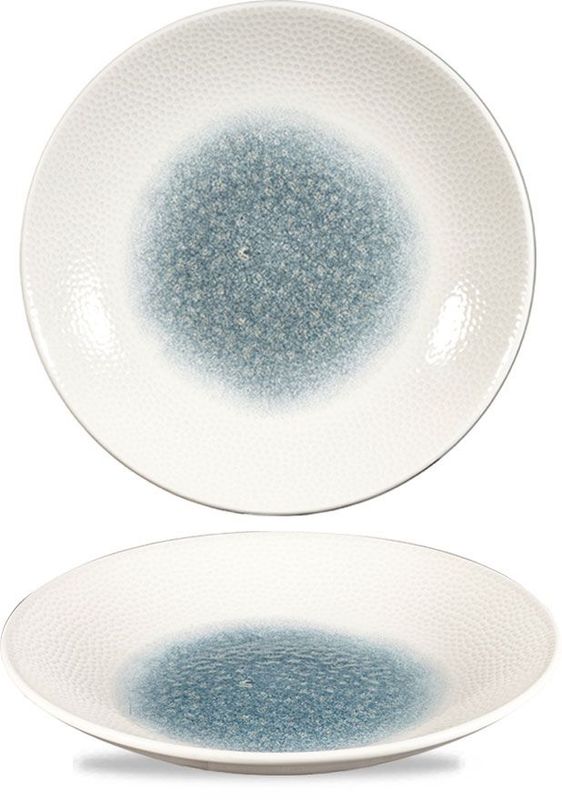 Piatto Fondo 25,5 Cm Isla Glass Topaz Blue - Churchill