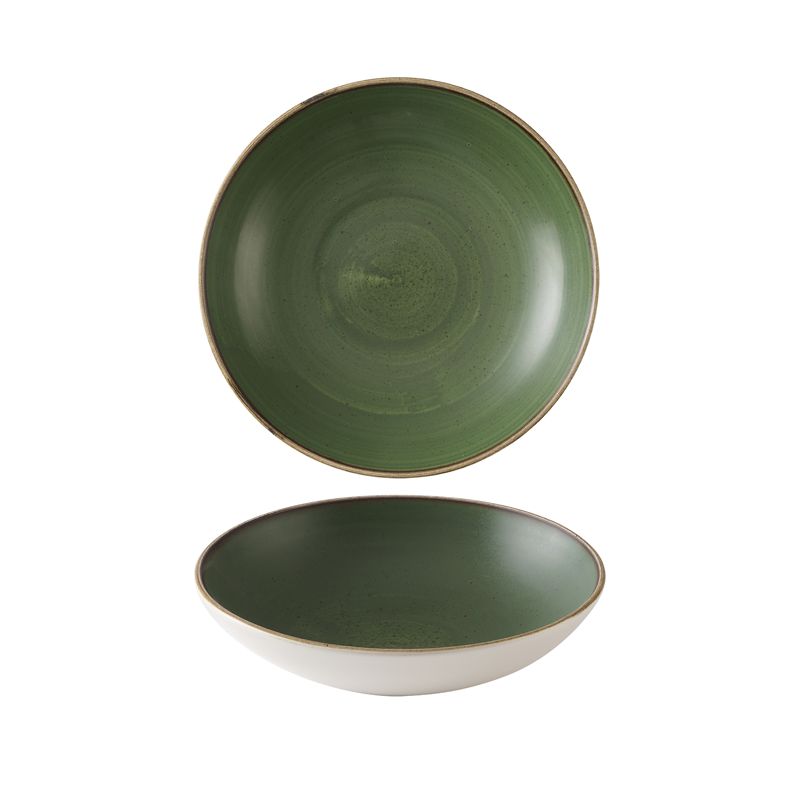 Piatto Fondo Coupe 18,2 Cm Stonecast Sorrel Green - Churchill