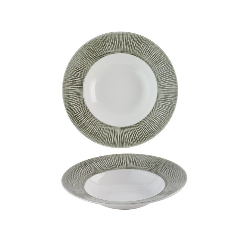 Piatto Fondo Falda Larga 24 Cm Bamboo Spinwash Alpine - Churchill