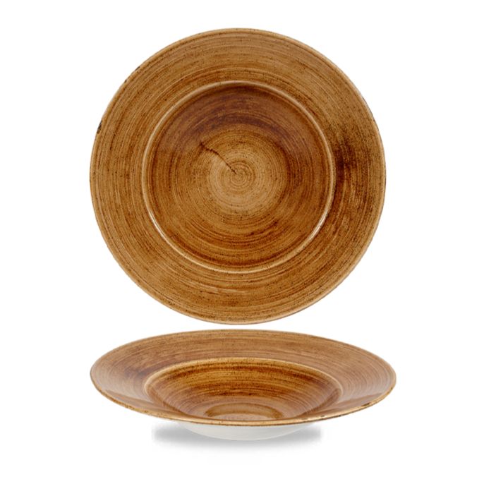 Piatto Fondo Falda Larga 28 Cm Stonecast Patina Vintage Copper - Churchill