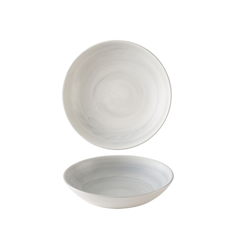 Piatto Fondo 24,8 Cm Stonecast Canvas Grey - Churchill