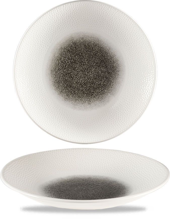 Piatto Fondo 25,5 Cm Isla Glass Quartz Black - Churchill