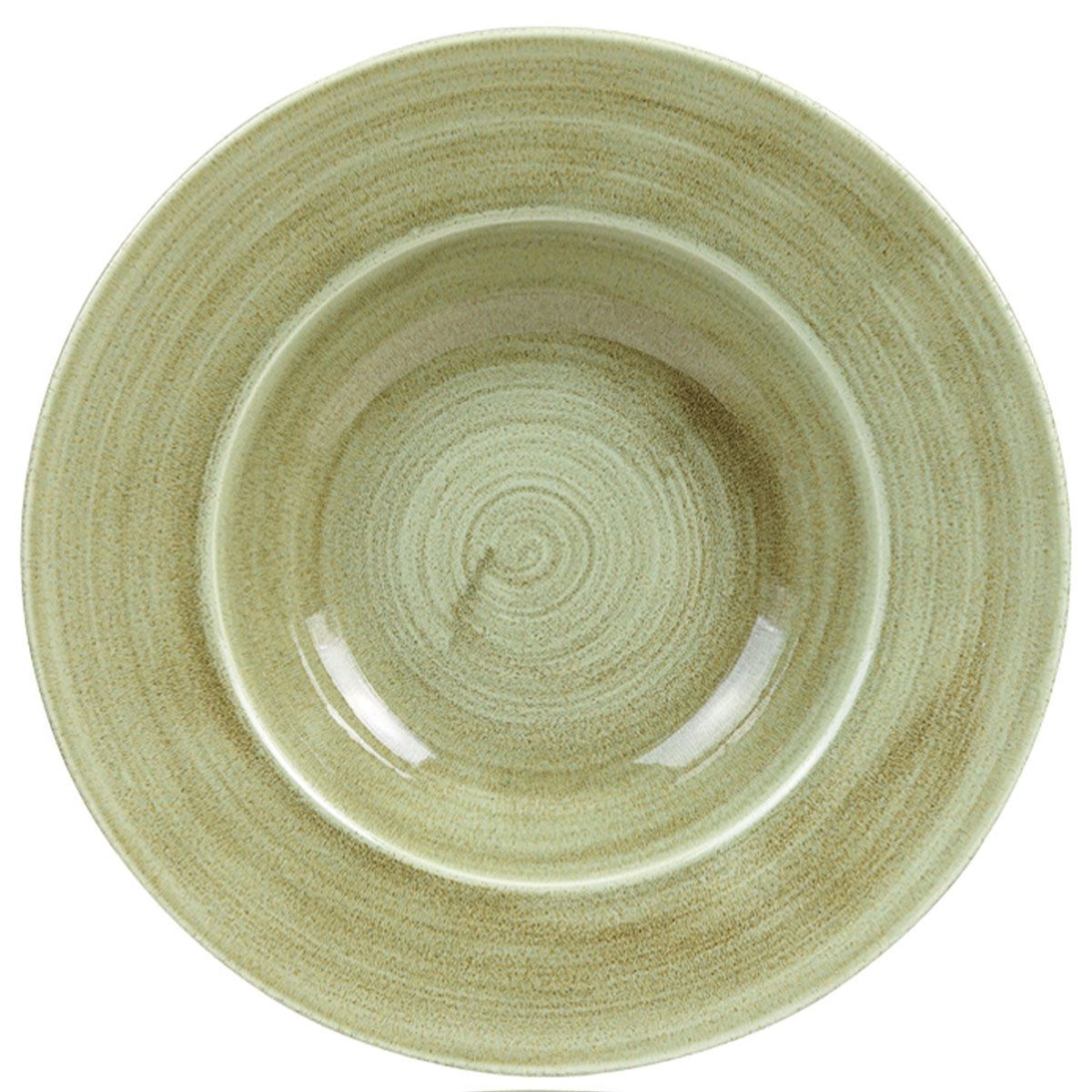 Piatto Fondo Falda Larga 28 Cm Stonecast Patina Burnished Green - Churchill