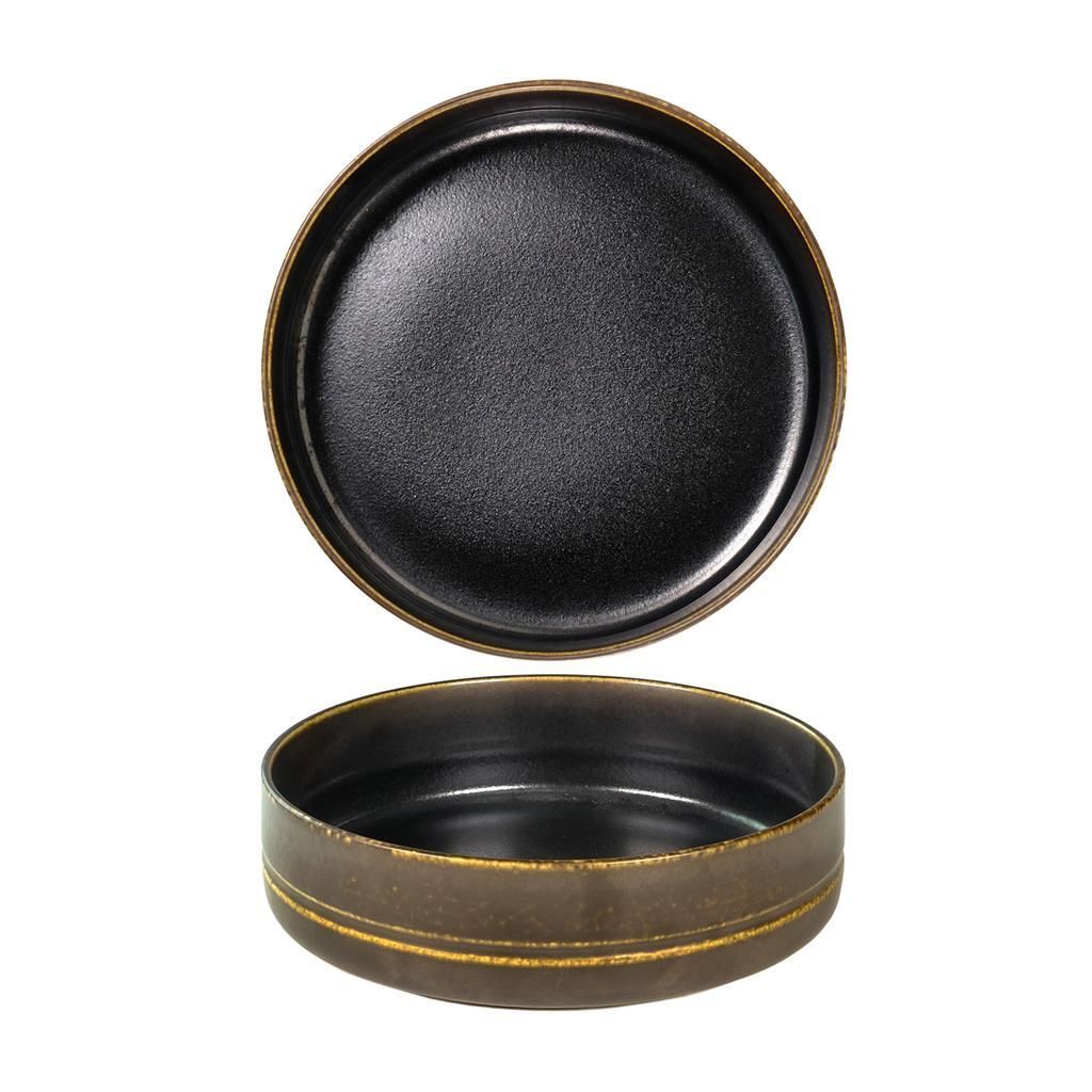 Piatto Fondo Walled 17 cm Tabaco Marrone - Tirolix