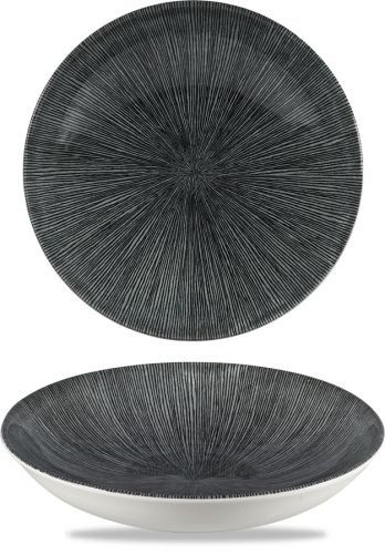 Piatto Fondo 24,8 Cm Studio Prints Homespun Agano Black - Churchill