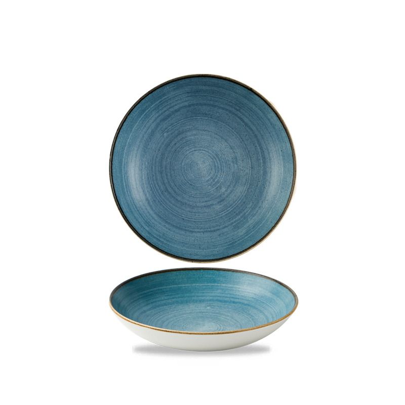Piatto Fondo 24,8 Cm Stonecast Raw Teal - Churchill