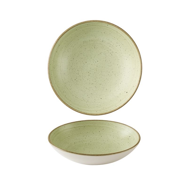 Piatto Fondo 24,8 Cm Stonecast Raw Green - Churchill