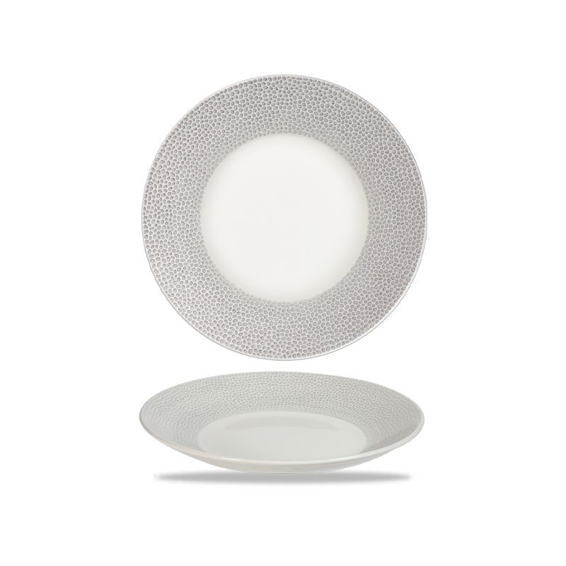Piatto Fondo 25,5 Cm Isla Spinwash Shale Grey - Churchill