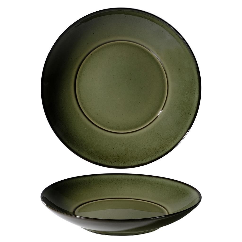Piatto Fondo Coupe 29 cm Verde Saturno Ambitious - Costa Verde