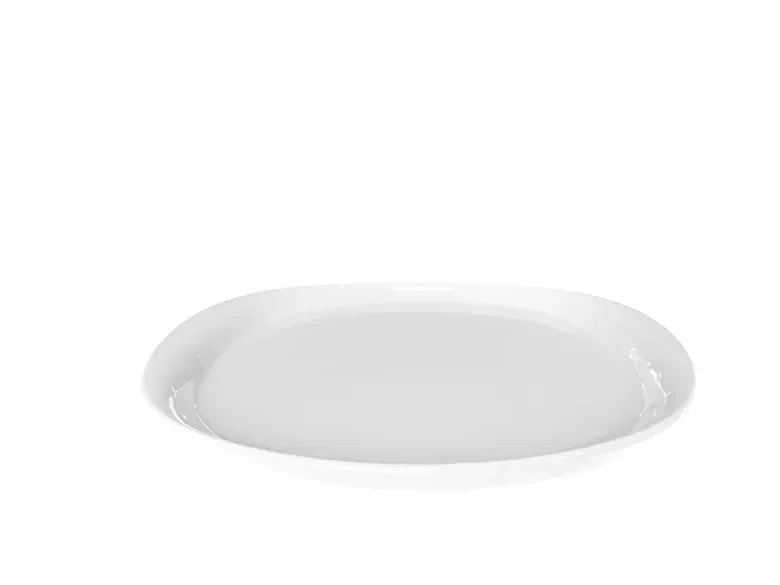 Piatto Lucido Bianco 25 X 22,5 cm Naoto - Cookplay