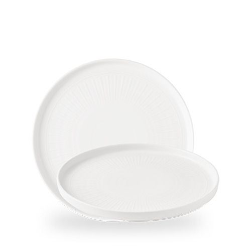 Piatto Bordo Verticale 26 cm Era White - Churchill