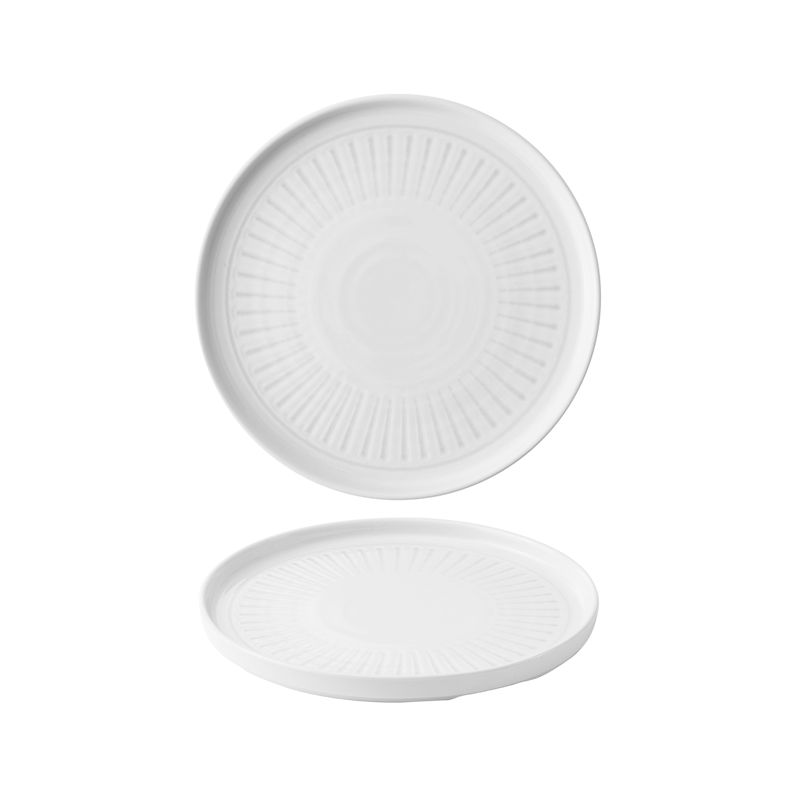 Piatto Bordo Verticale 26 Cm Inked Collection Era Grey - Churchill