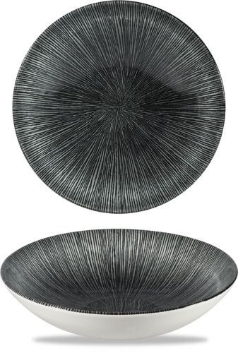 Piatto Fondo 18,2 Cm Studio Prints Homespun Agano Black - Churchill