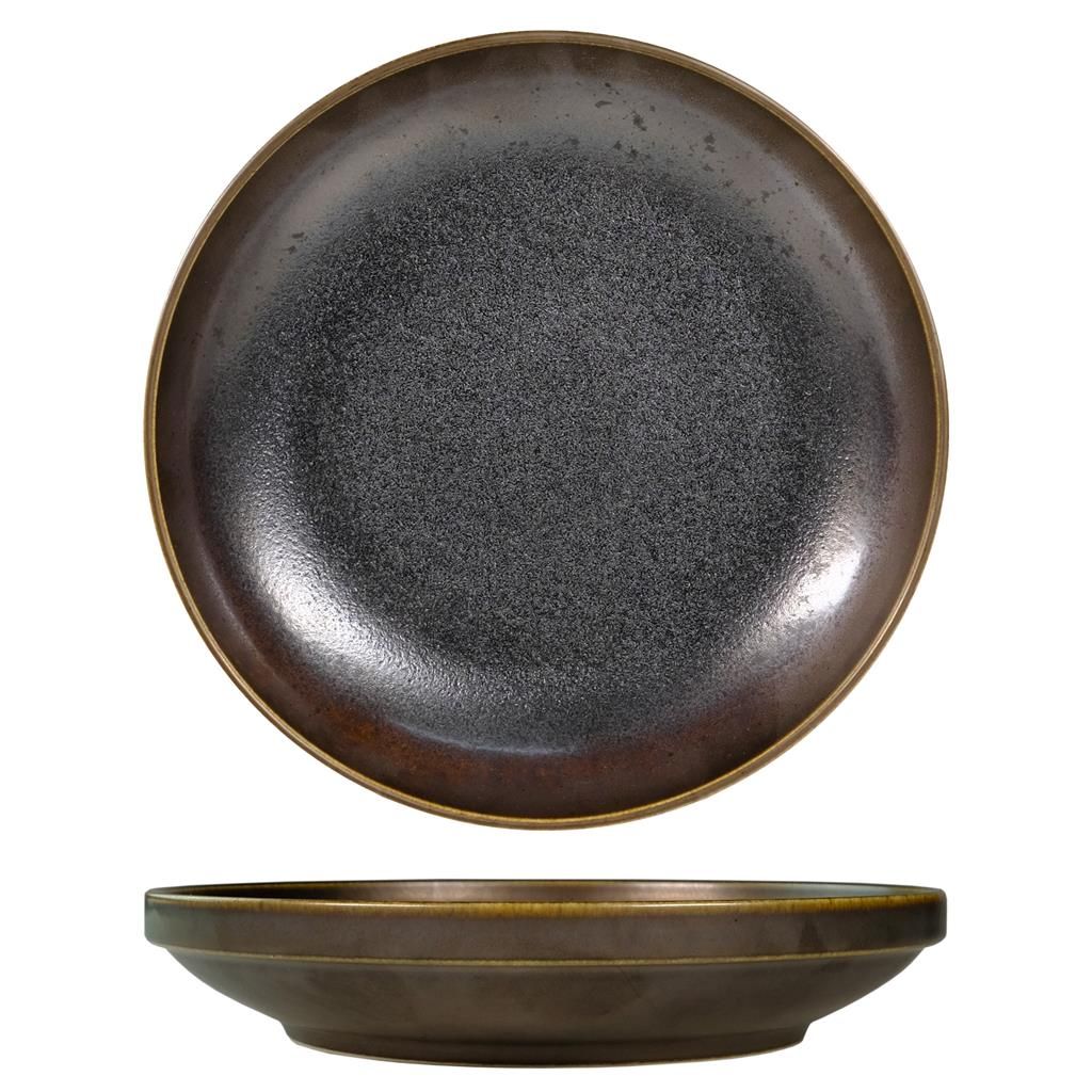 Piatto Fondo 20,3 cm Tabaco Marrone - Tirolix