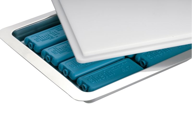 Piastra Refrigerante Rettangolare 17 x 8 h. 2 cm - Abert