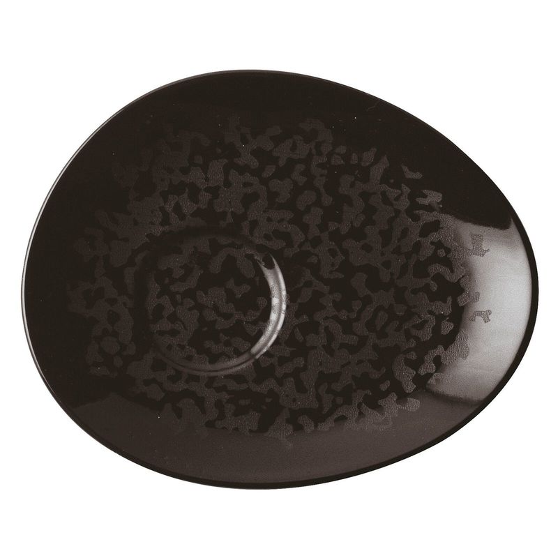 Piattino organico per tazza caffè 13,5 x 11 cm Eclipse Night - Arthur Krupp