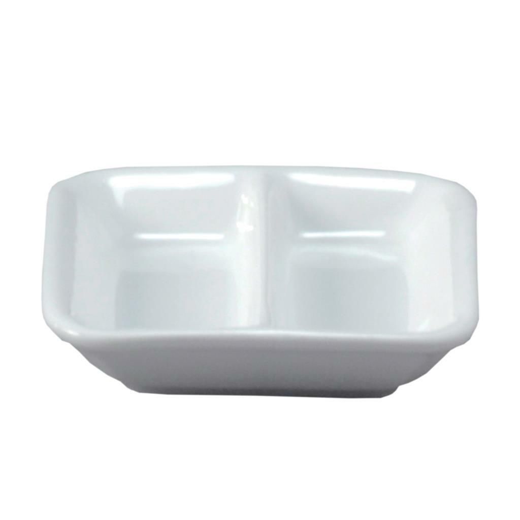 Piattino Quadro 2 Scomparti 8 x 8 cm Antipastiere - Tirolix