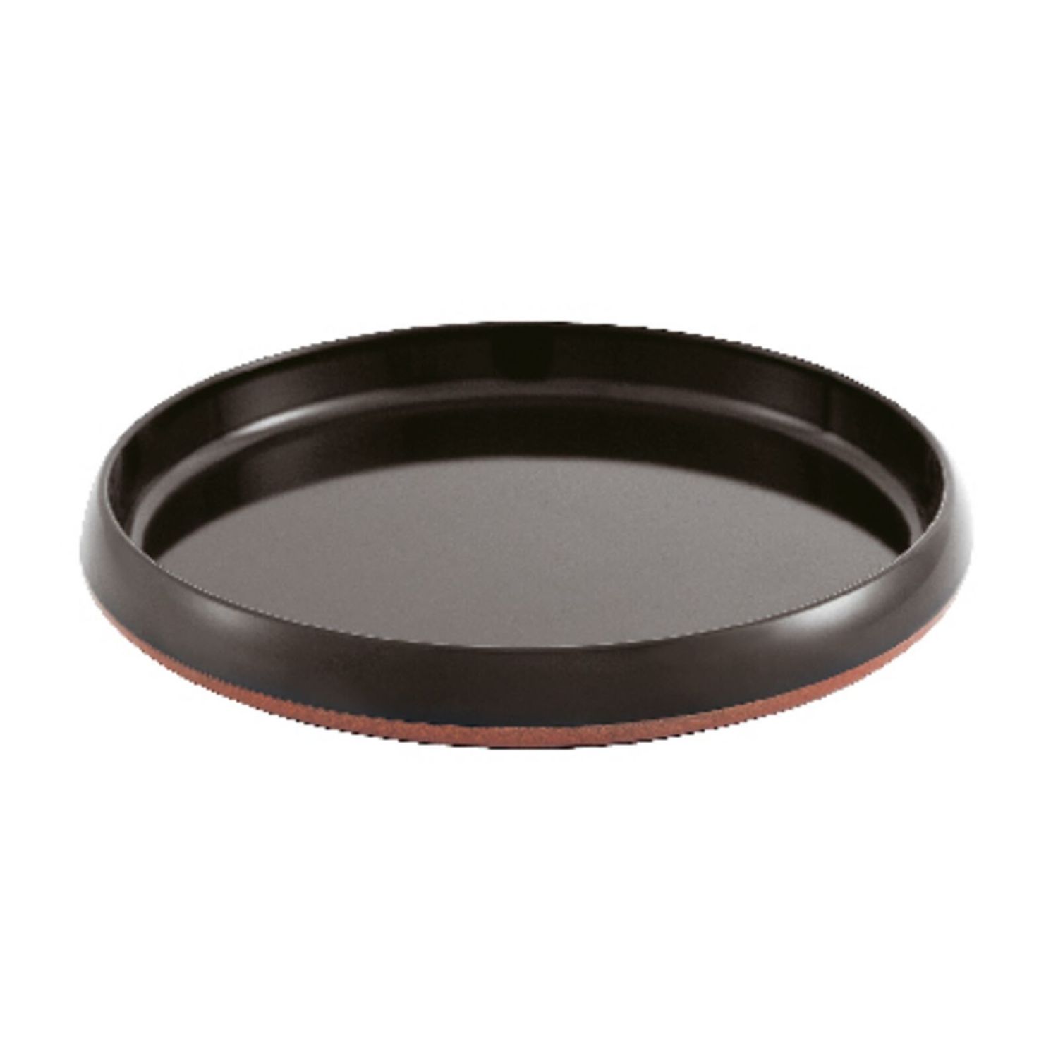 Piatto 24 cm Melamina Two Tone Nero - Arthur Krupp