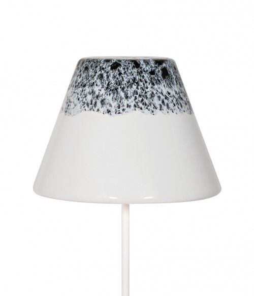 Paralume Swap in ceramica 12,2 x 9 cm Bianco/Nero - Zafferano