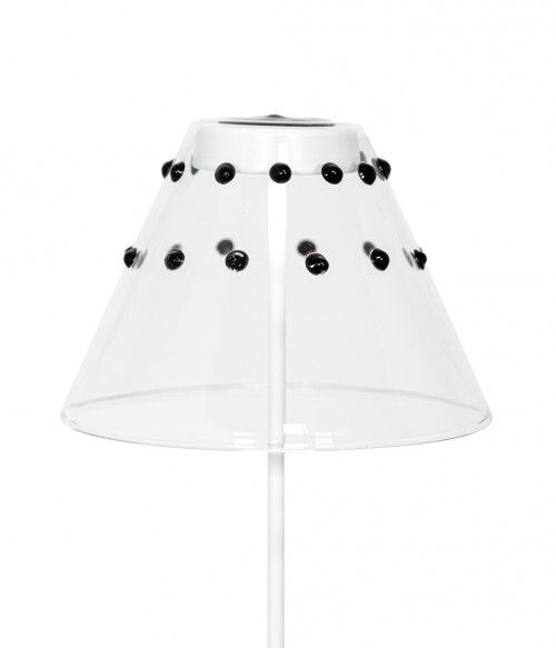 Paralume Swap in vetro 13 x 9 cm Nero - Zafferano