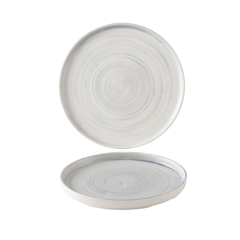 Piatto Bordo Verticale 21 Cm Stonecast Canvas Grey - Churchill