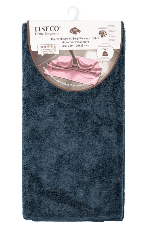 Panno in microfibra 3 pezzi 50 x 70 cm Blu - Tirolix