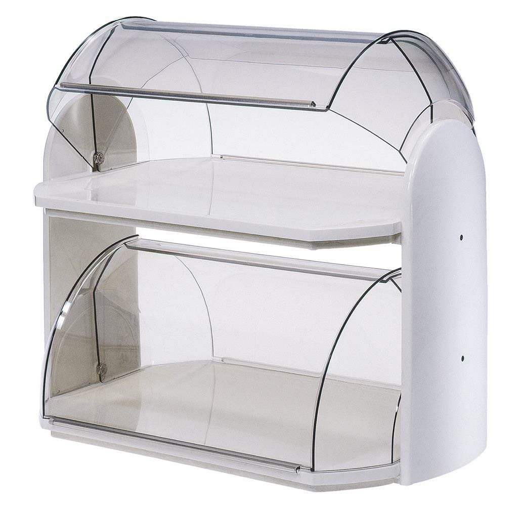 Pasticcera Doppia 45 x 30 cm Bianco - Cosmoplast