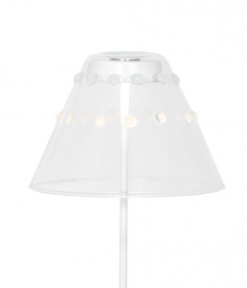 Paralume Swap in vetro 13 x 9 cm Bianco - Zafferano