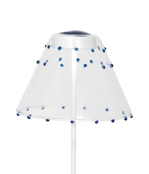 Paralume Swap in vetro 13 x 9 cm Blu - Zafferano