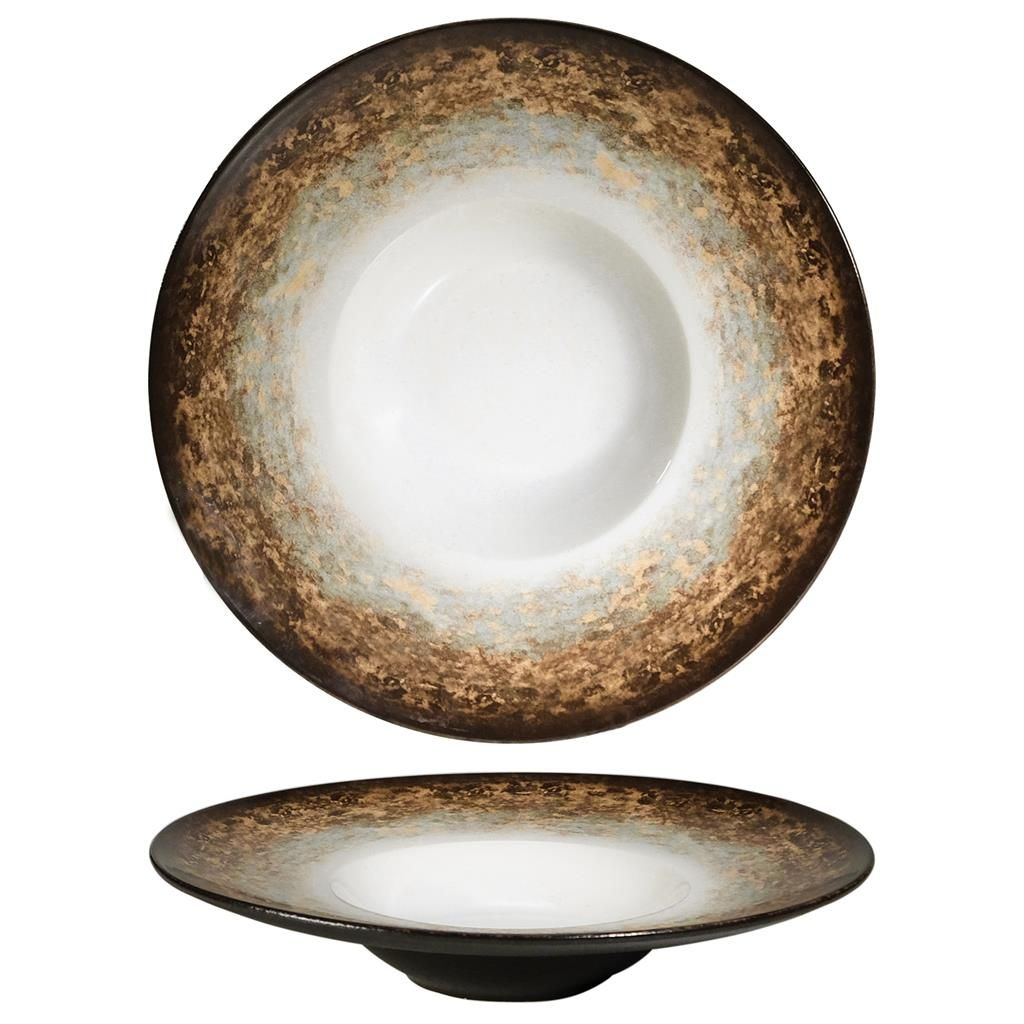 Pasta Bowl 27,5 cm Marrone Wall Brown - Tirolix