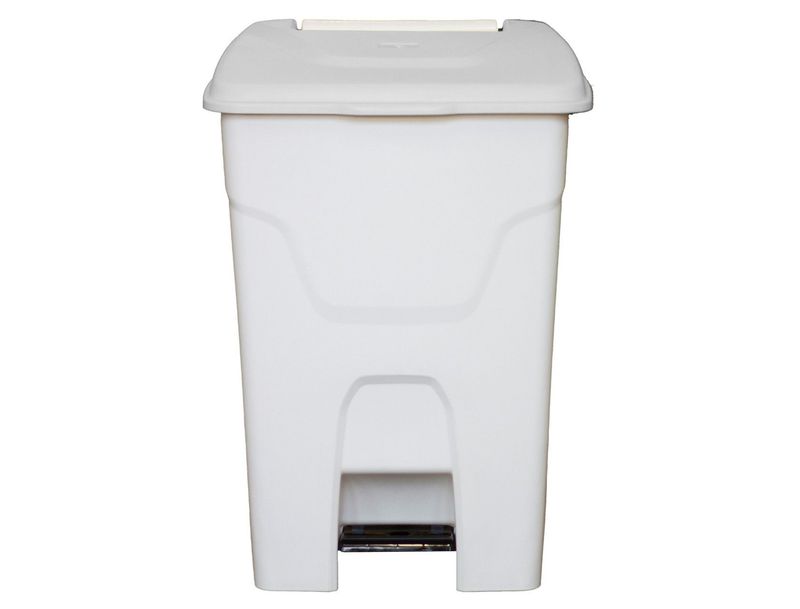 Pattumiera con pedale 80 l Bianco - Stil Casa