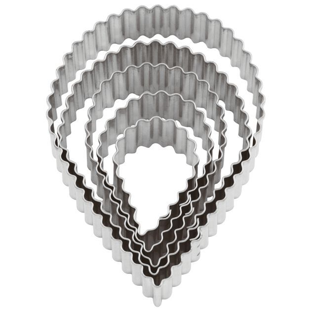 Paderno - Tagliapasta goccia festonata 5 pz