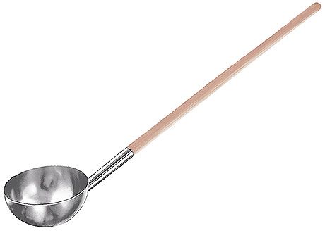 Mestolo con manico in legno 80 cm - Contacto