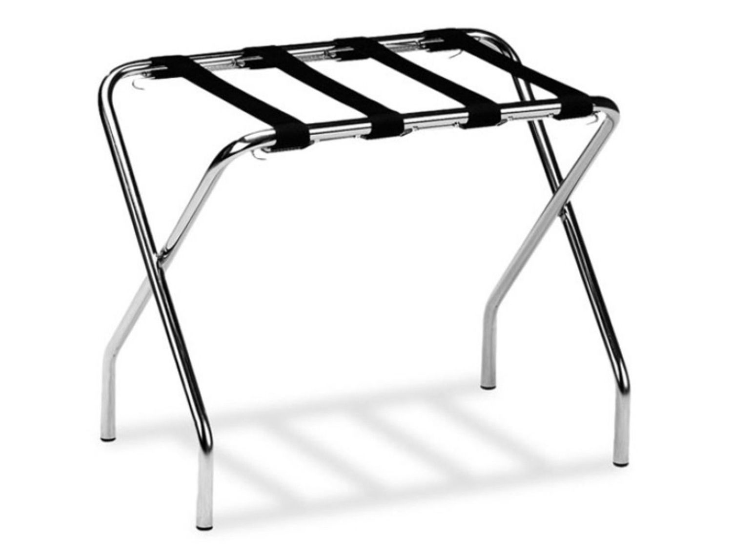 Metalcarrelli - Porta valigie pieghevole cromato 56 x 33 cm