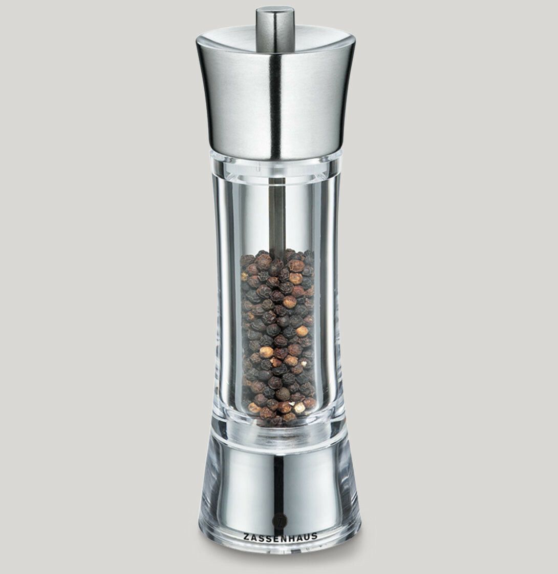 Macina pepe inox/acrilico 18 cm Aachen - Zassenhaus