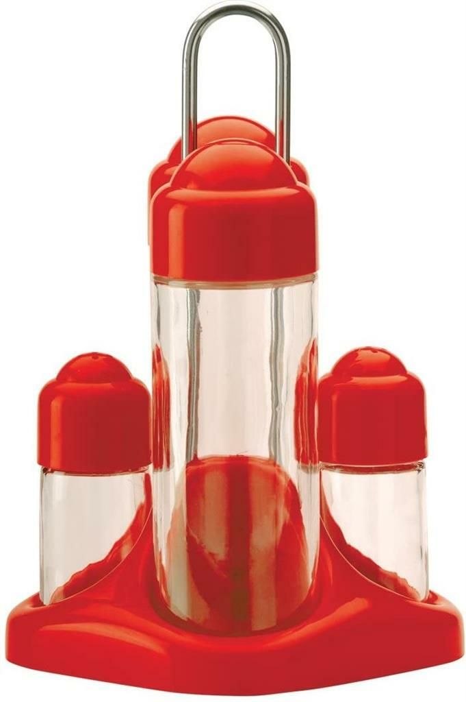 Menage 4 Pezzi Rosso Pasha - Abert