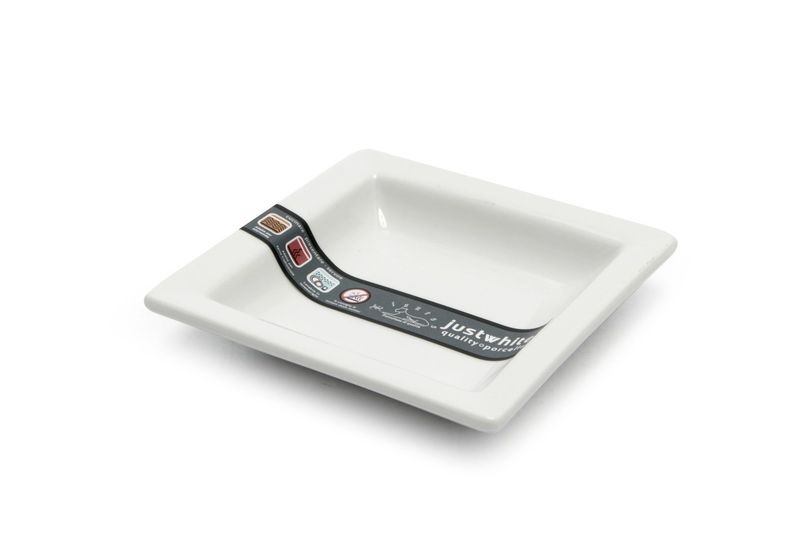 Lioness - Piatto quadrato 10 x 10 cm Justwhite