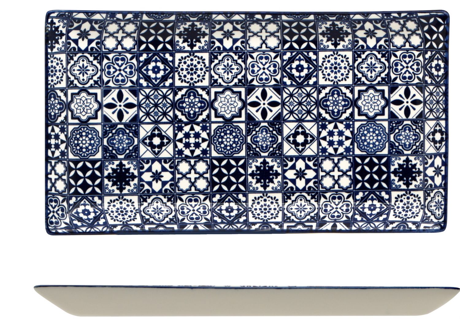 Lioness - Piatto rettangolare 28,5 x 16 cm Sintra Blue