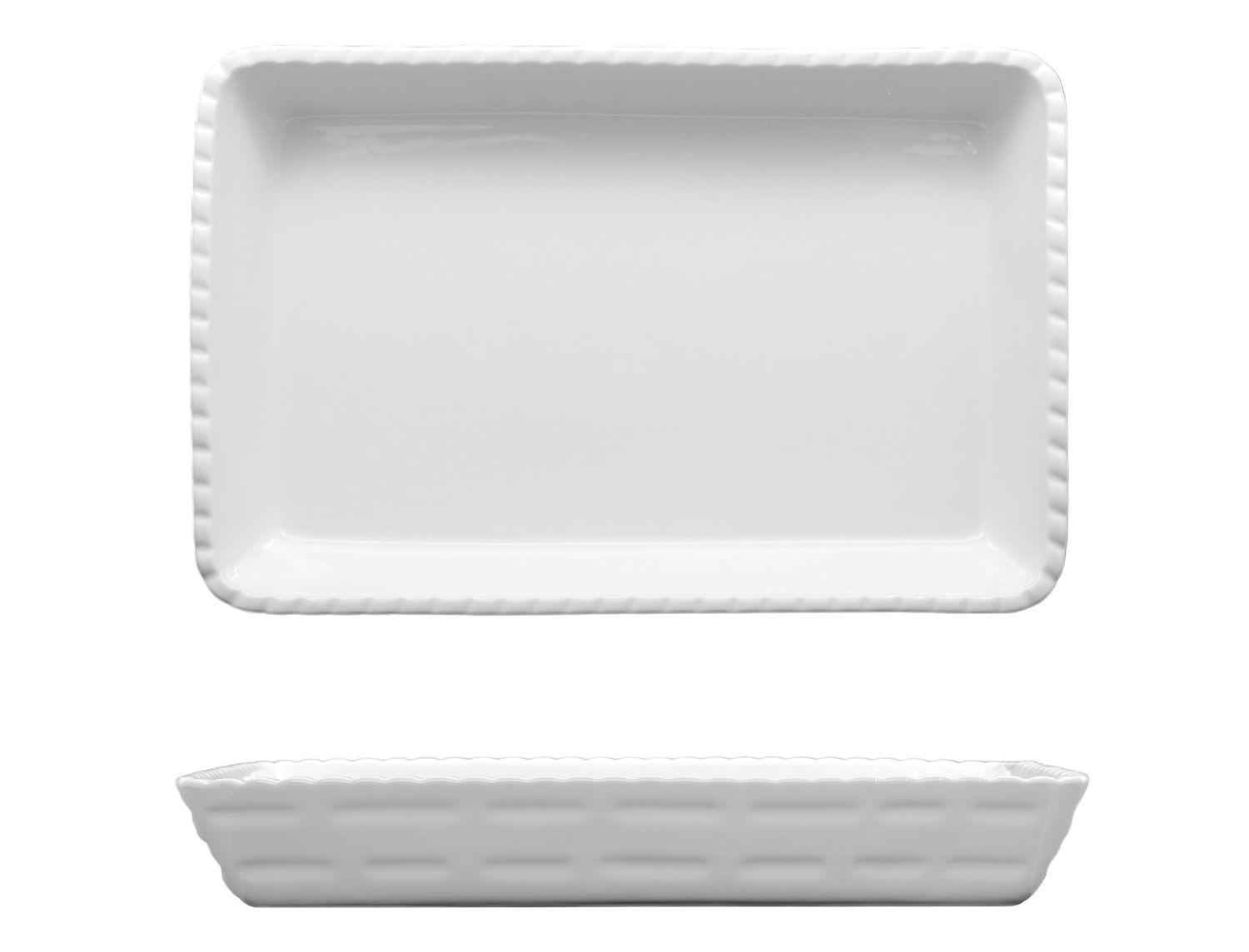 Lioness - Pirofila cordonata rettangolare 40,6 x 26,3 cm Justwhite