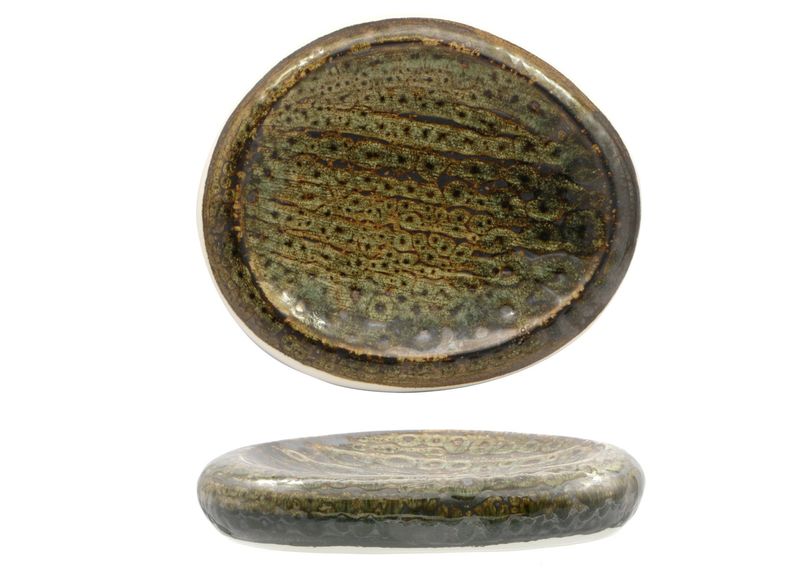 Lioness - Piatto alto ovale 26 x 22 cm Matheria Green