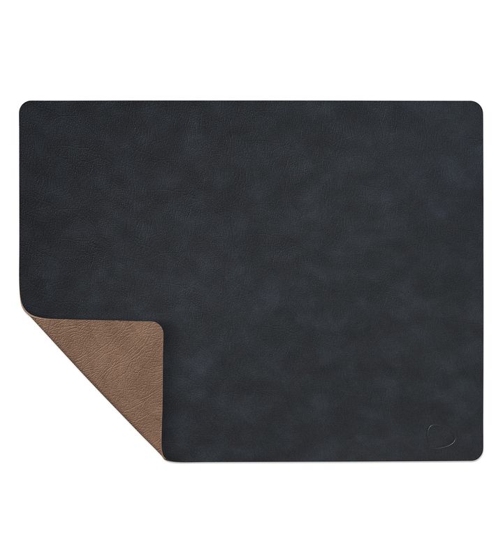 Lind DNA - Tovaglietta Double Square Cloud Blacke/Cloud Brown 35x45 cm