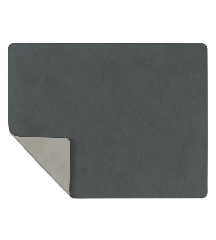 Lind DNA - Tovaglietta Double Square Nupo anthracite/Nupo light grey 35x45 cm