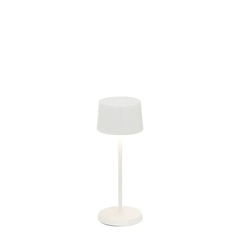 Lampada da tavolo 20 x 7,5 cm Olivia Micro Bianco - Zafferano
