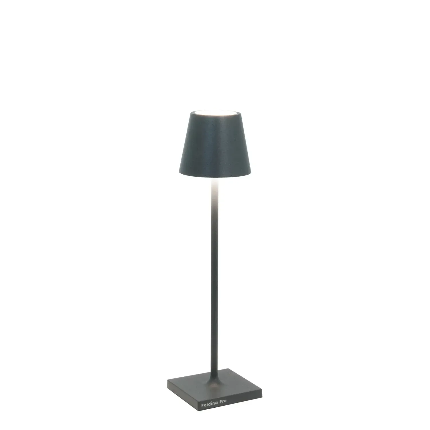 Lampada da tavolo 27,5 x 7 cm Poldina Micro Grigio Scuro- Zafferano